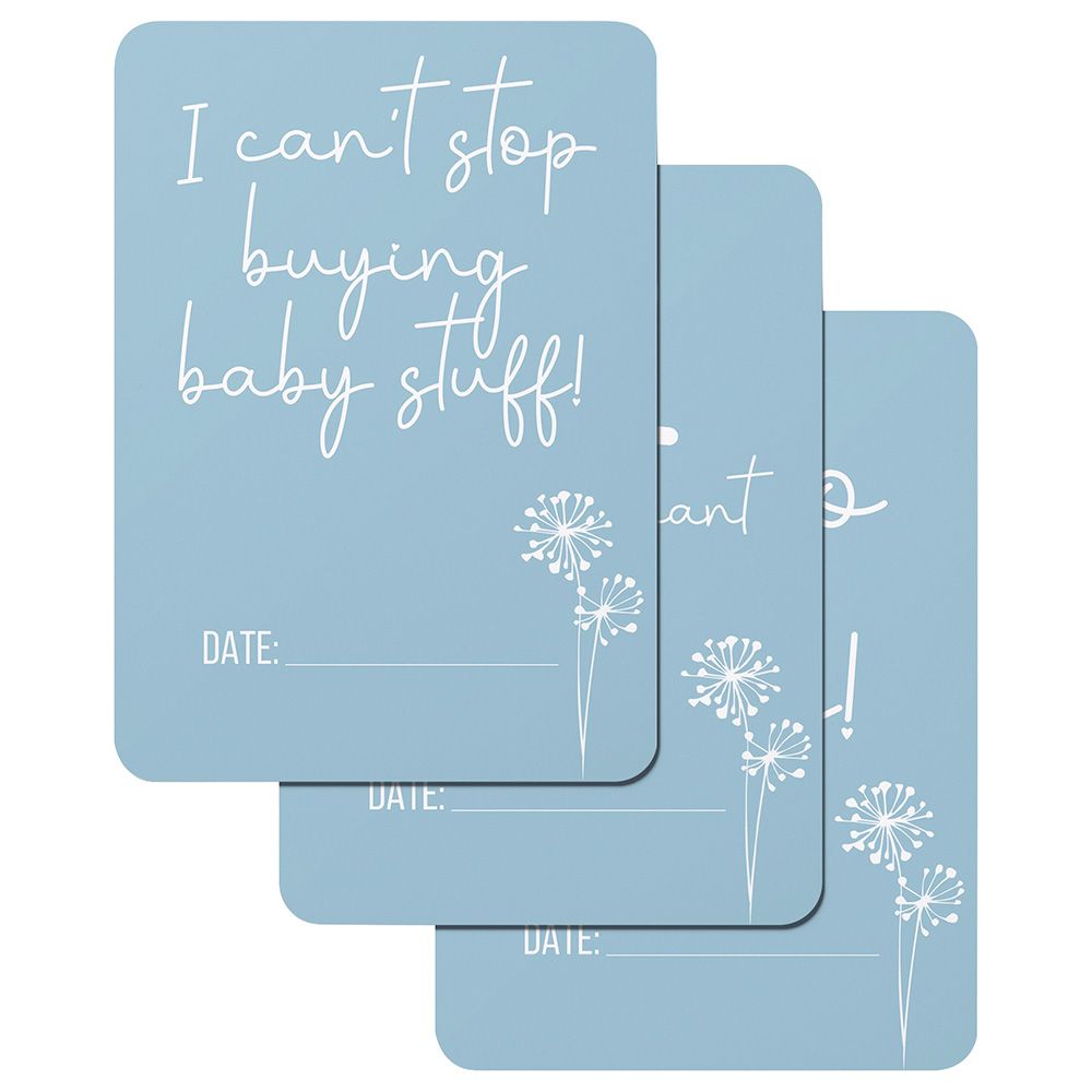 Twinkle And Giraffe - Blue Dandelion Pregnancy Cards 30C
