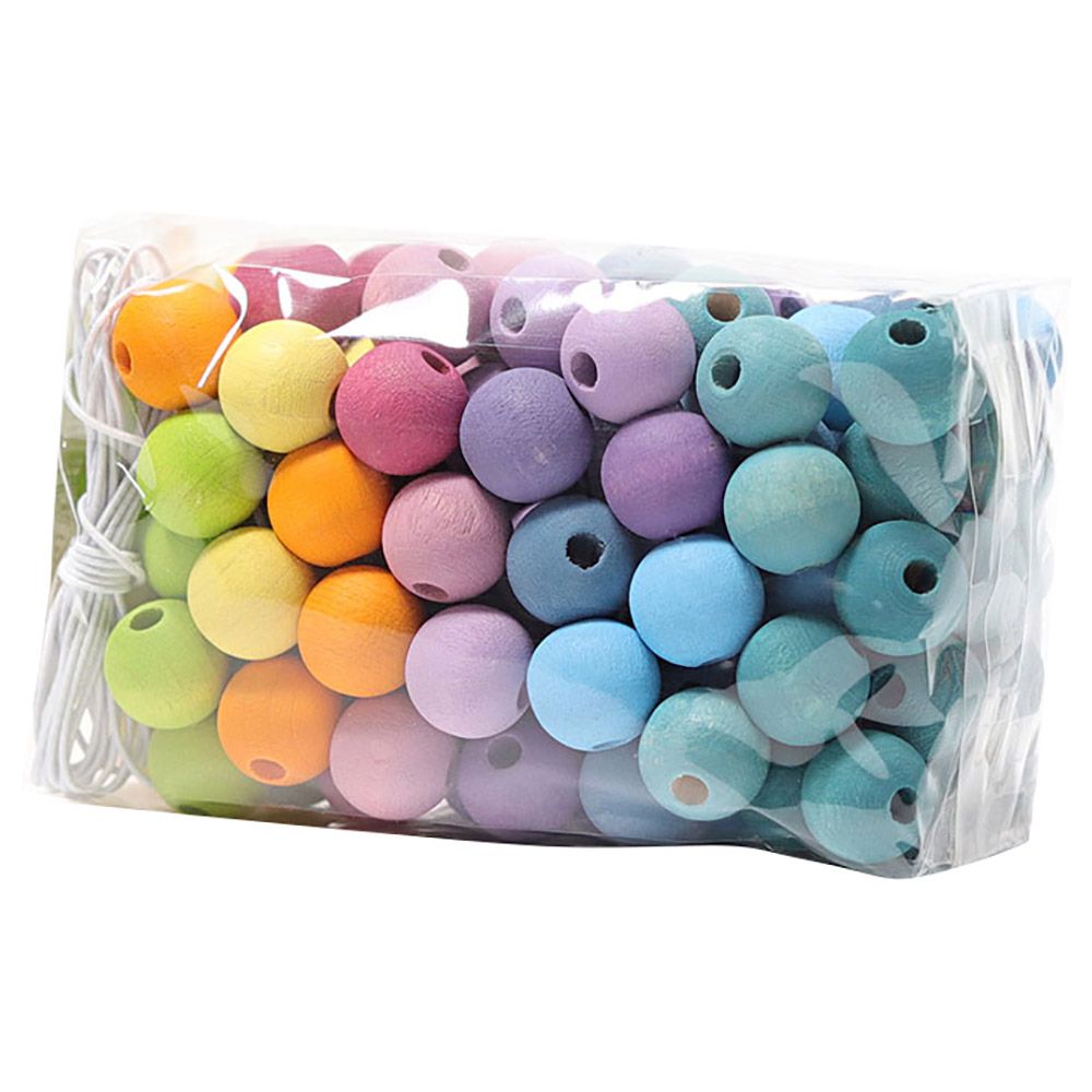 Grimms - Small Pastel Wooden Beads 120pcs