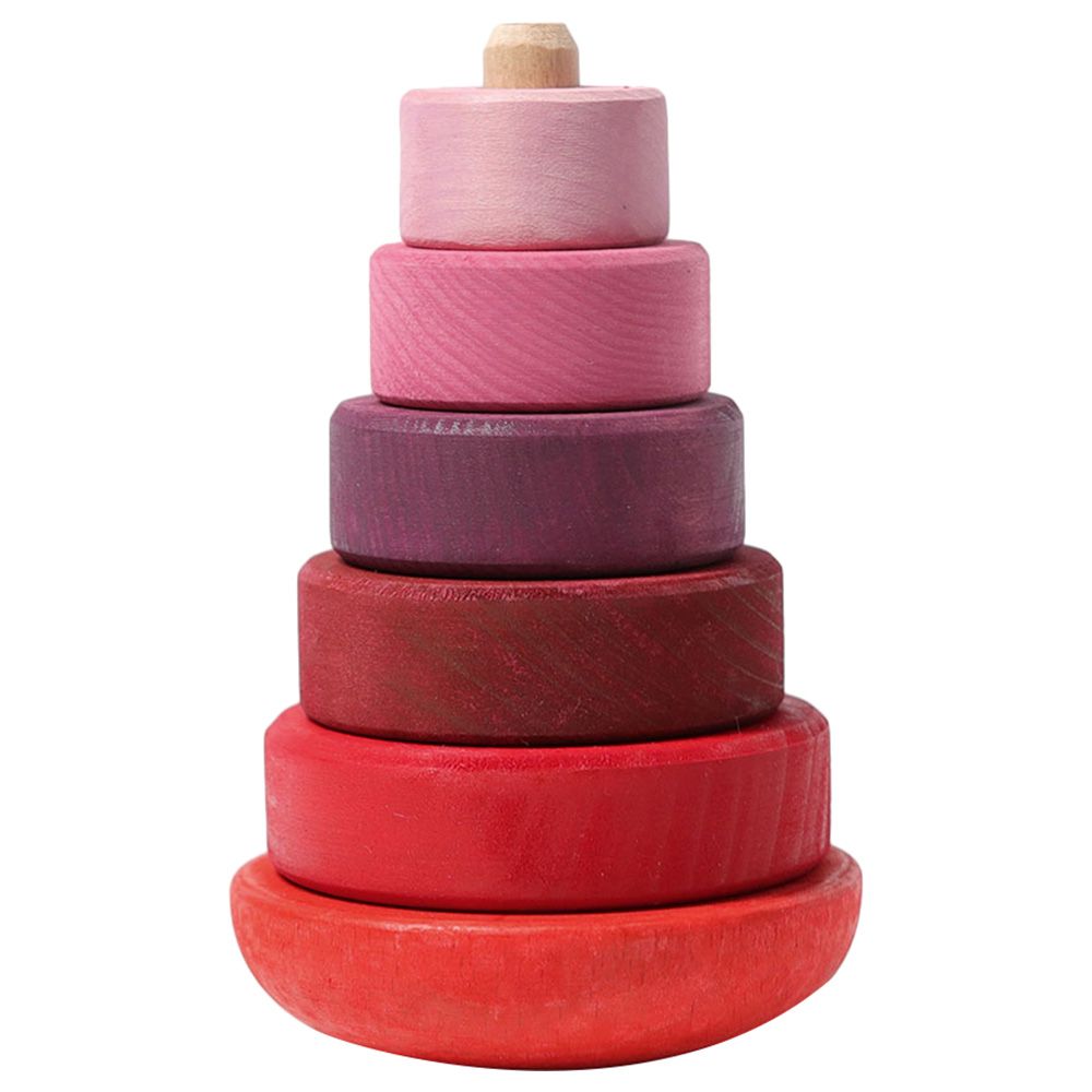 Grimms - Wobbly Stacking Tower - Pink