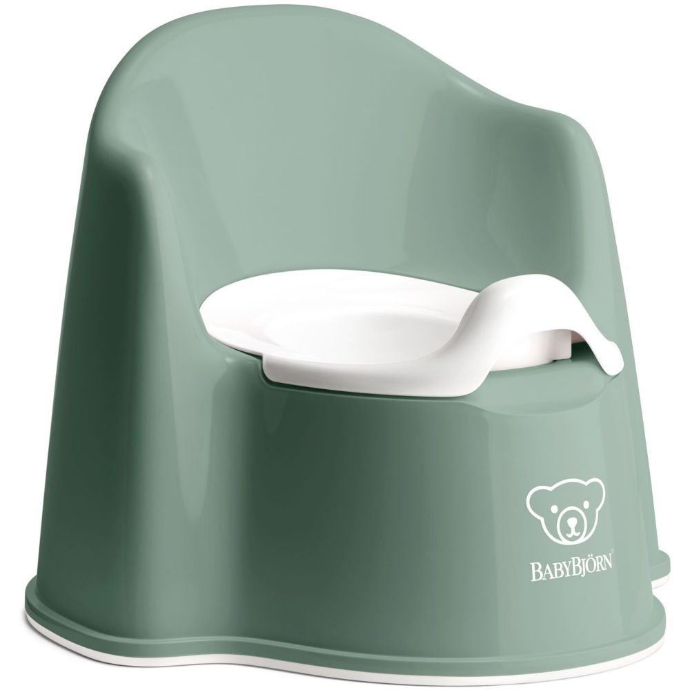 BABYBJORN - Potty Chair - Deep Green/White