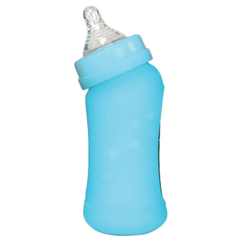 Green Sprouts - Baby Bottle W/ Silicone Cover 8Oz - Aqua