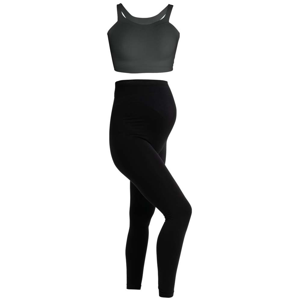Carriwell - Maternity Comfort Bra & Support Leggings - Black