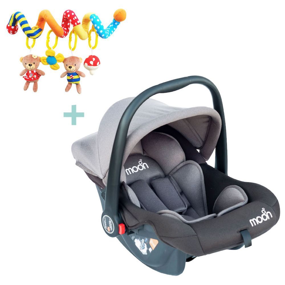 Moon - Bibo Infant Car Seat & Bear Spiral Activity Toy