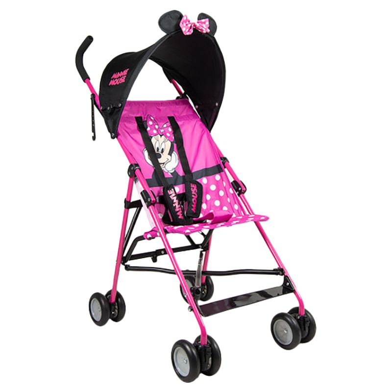Disney - Minnie Mouse 3D Ears Lightweight Buggy Stroller - Pink