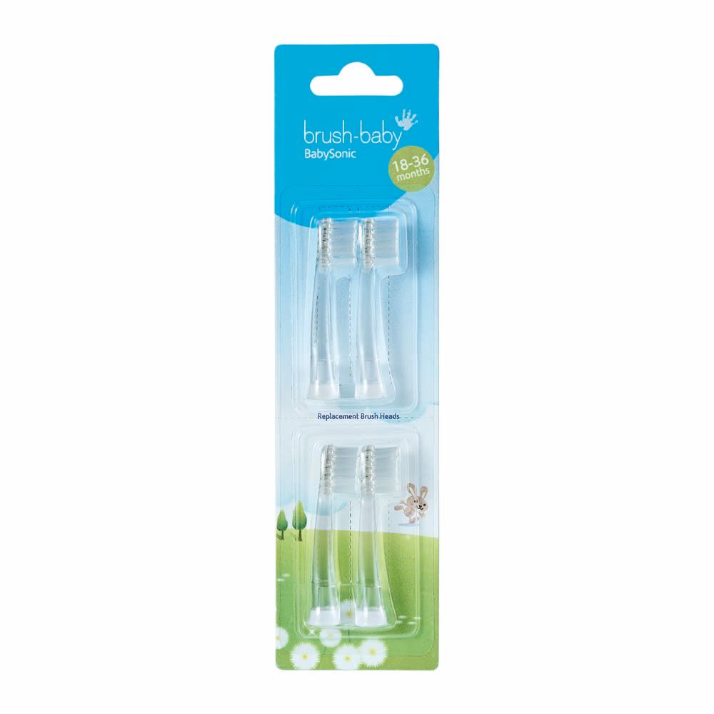 Brush Baby - BabySonic Replacement Brush Heads 18-36m 4pc
