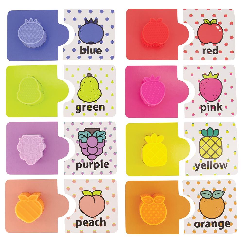 Infantino - My 1st Sensory & Shapes Fruit Puzzle Set 24pcs