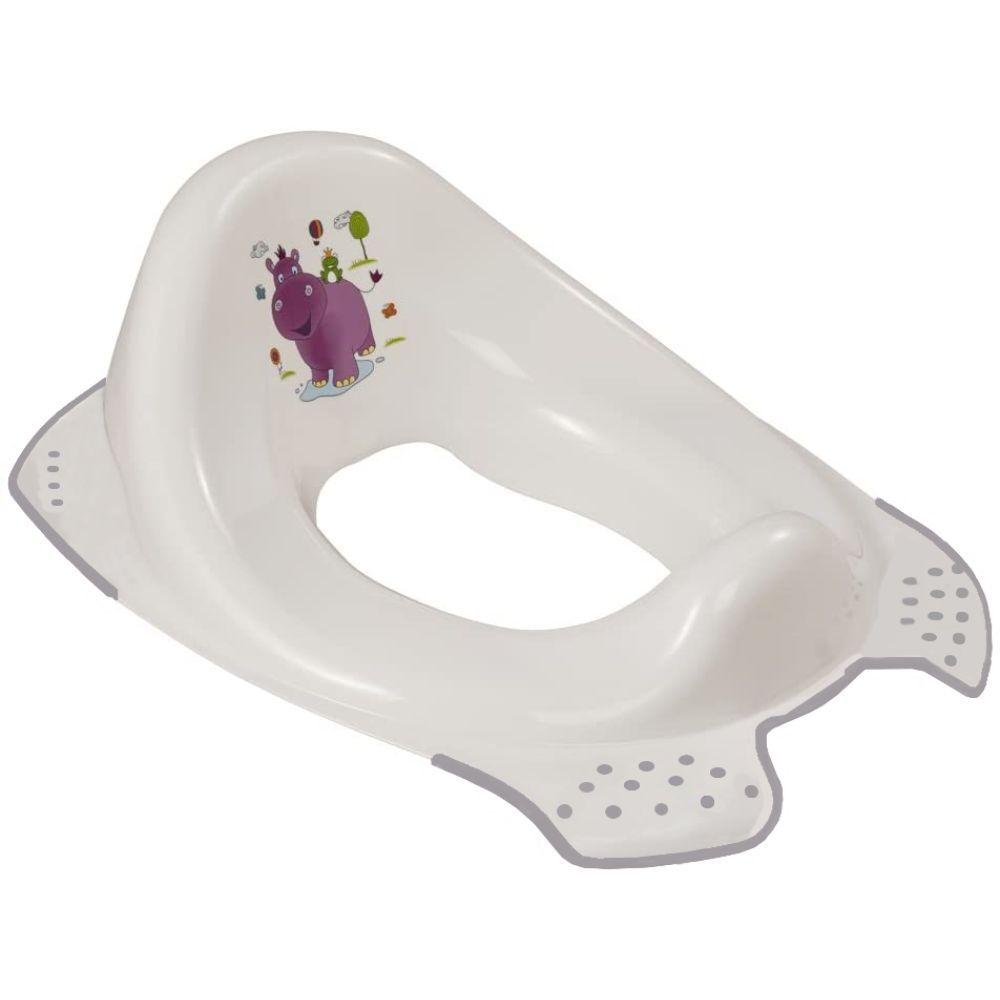 Keeeper - Anti-Slip Function Toilet Seat - White & Purple