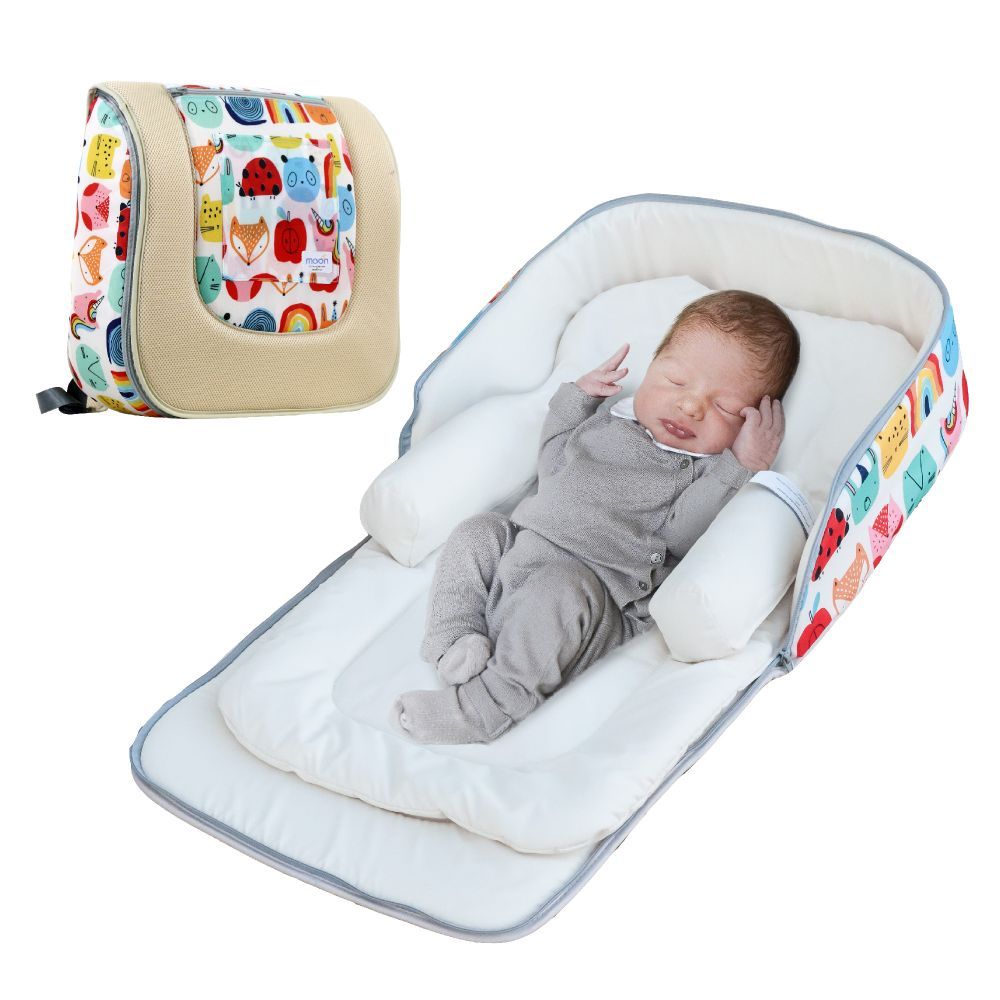 Moon Travalo - Travel Baby Bed & Backpack 2-In-1 - Animal