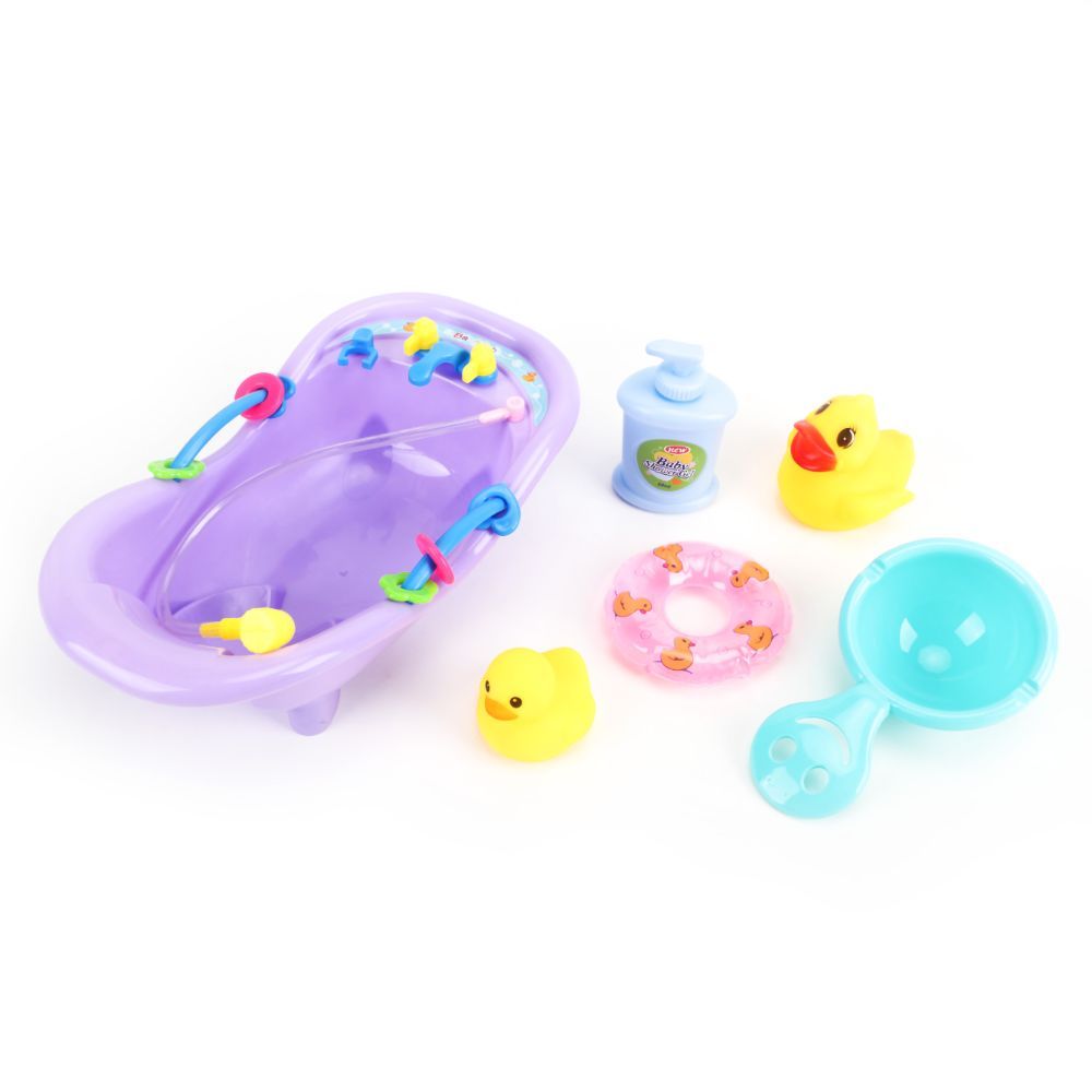 Moon - Mini Bath Tub Toy - Purple - 5pcs