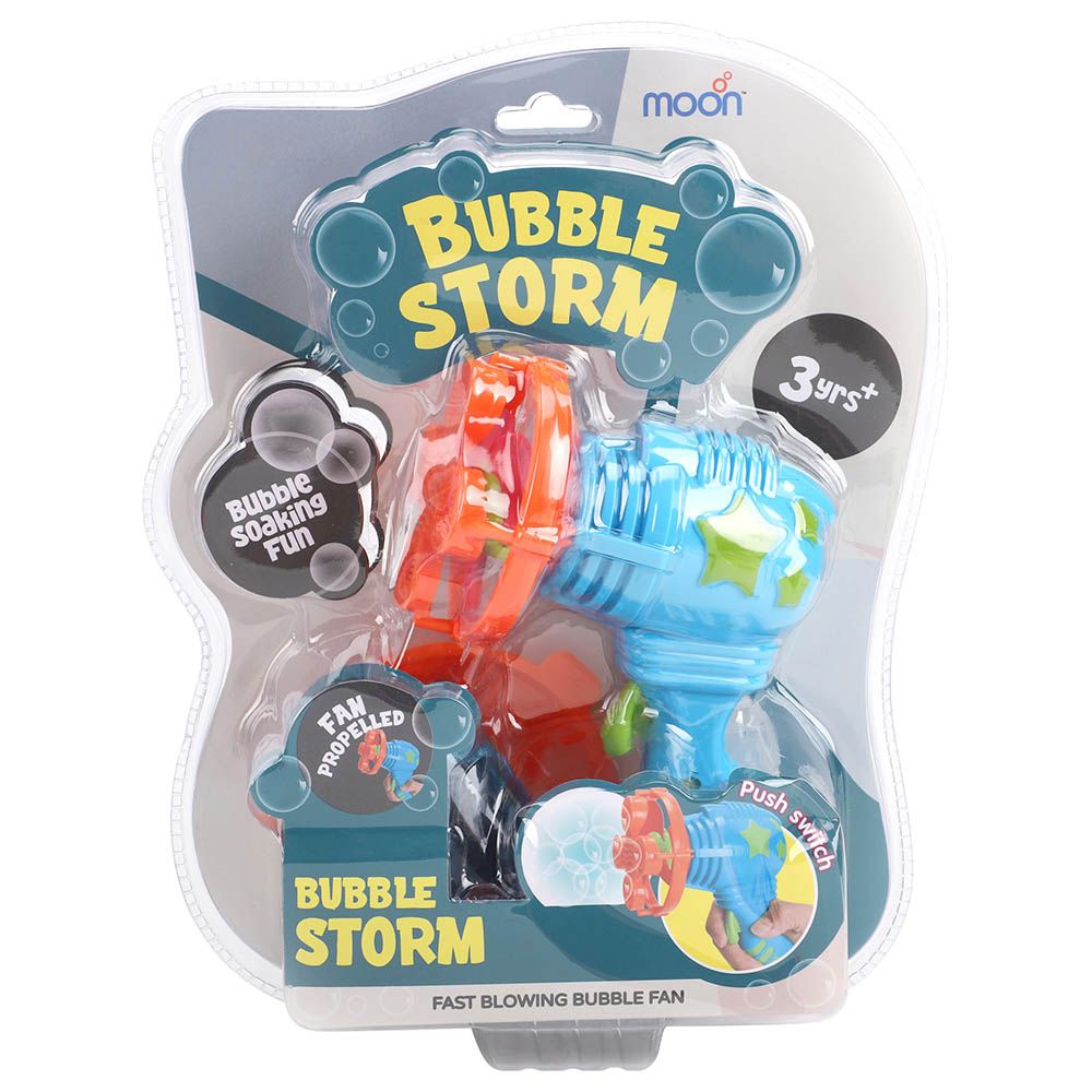 Moon - Storm Bubble Gun Toy Blowing Bubble Maker - Blue