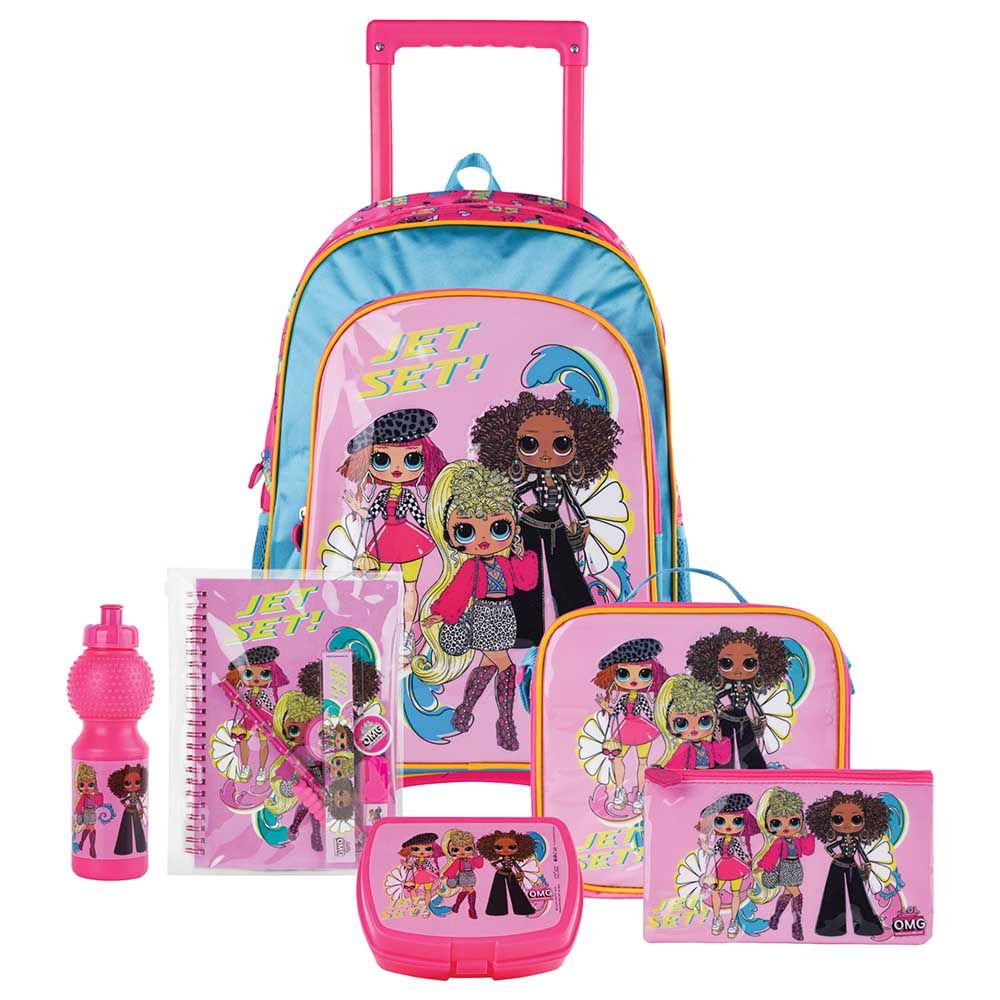 MGA Entertainment - 6-In-1 Lol Omg Glam Shores Trolley Box Set - 16-Inch