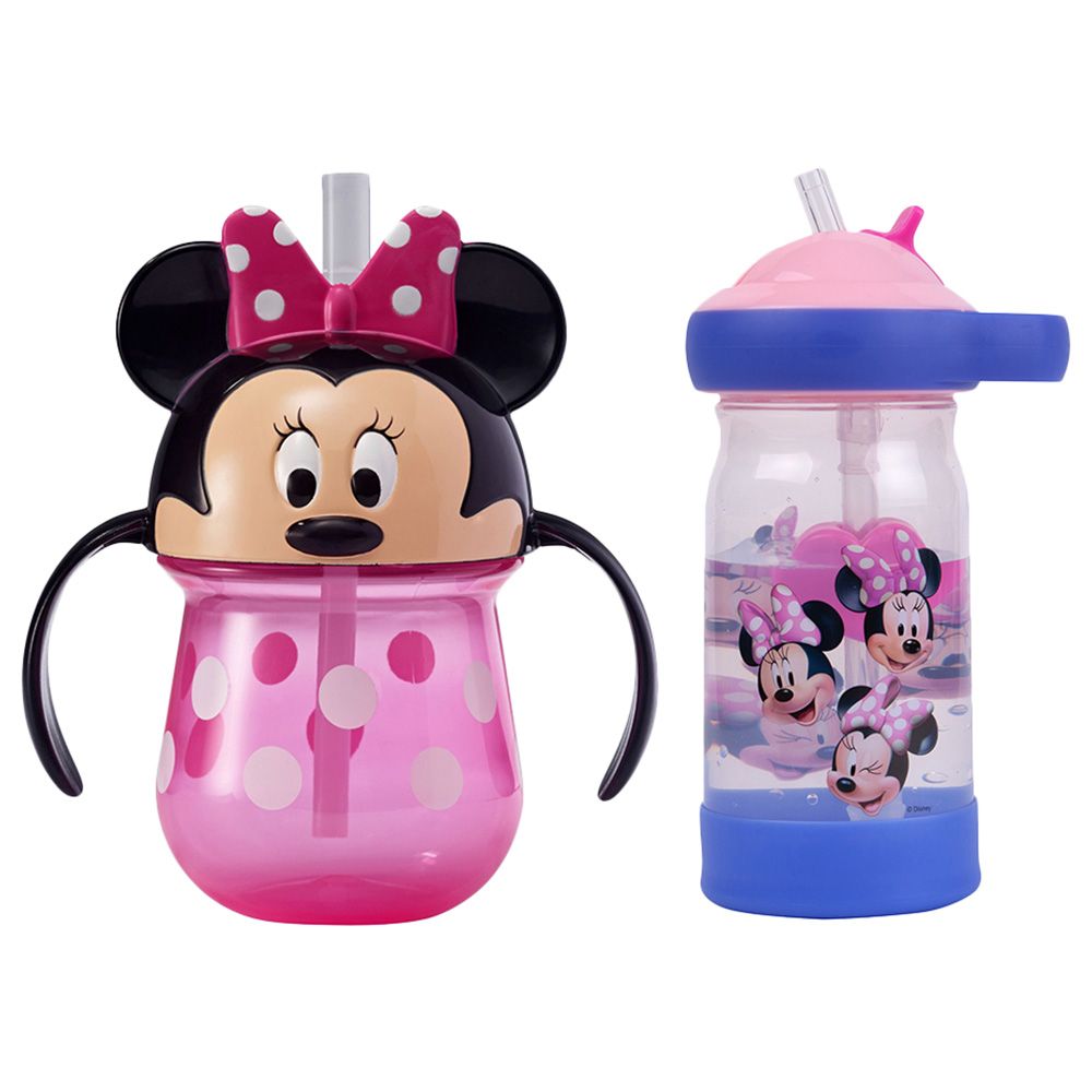 The First Years - Minnie Trainer Cup 7oz & Sip & See Water Bottle