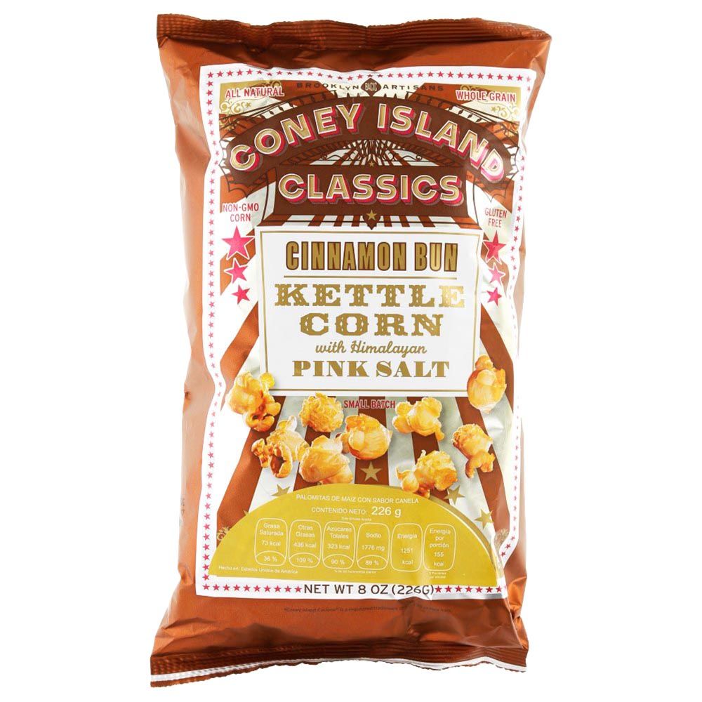 Coney Island - Cinnamon Bun Kettle Corn with Salt 226g