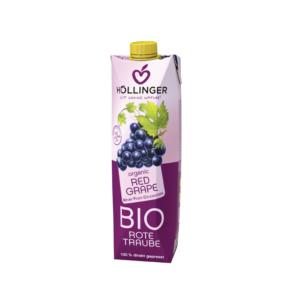 Hollinger Organic Red Grape Juice 1L