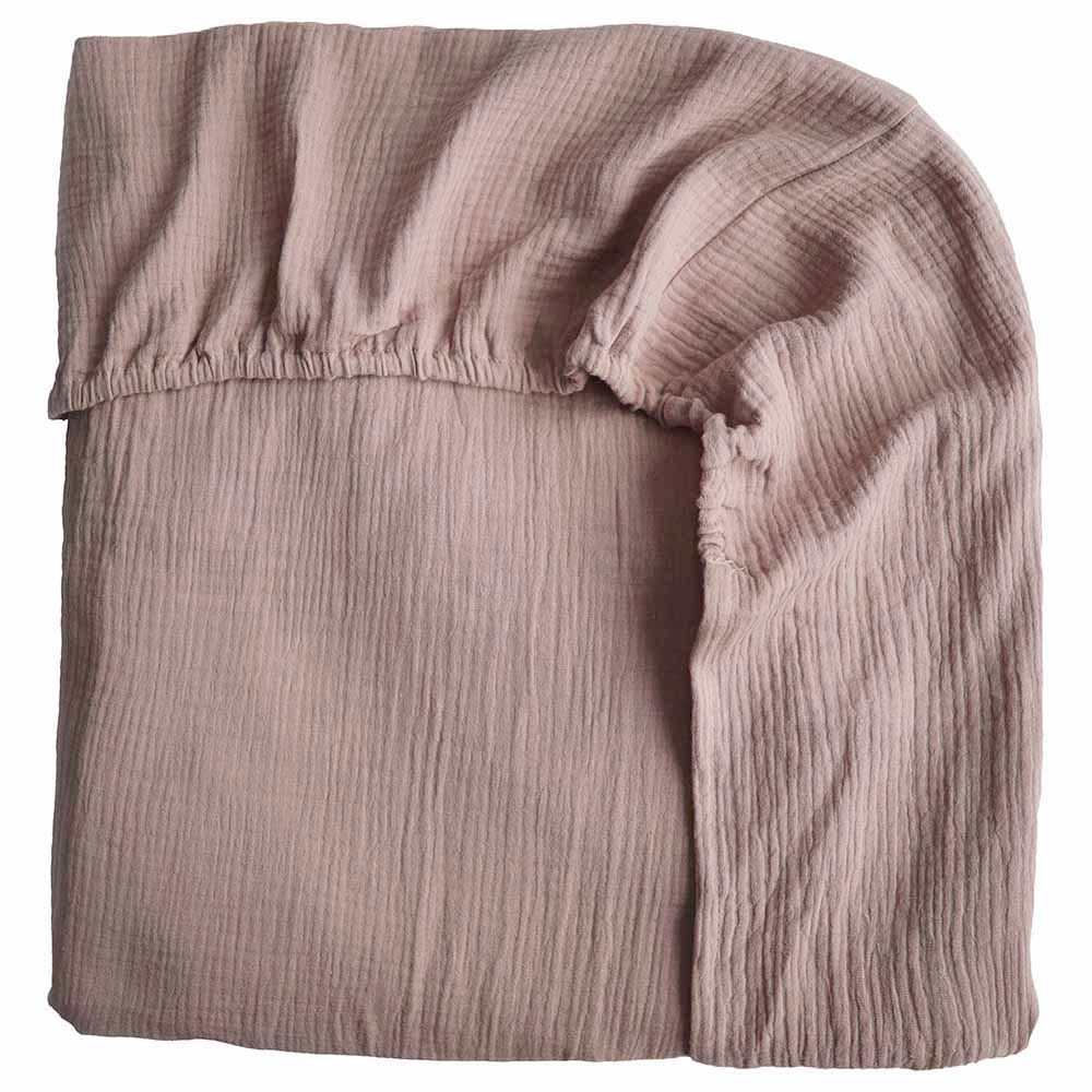 Mushie - Crib Sheet - Medium Natural