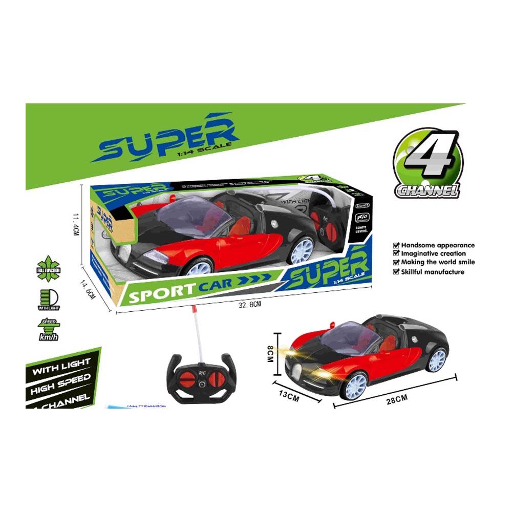 Super Sport Car - 1:14 Remote Control Car with Light