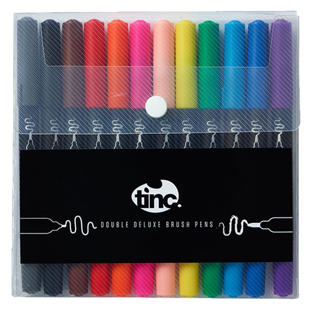 Tinc - Double Deluxe Brush Markers - Multi