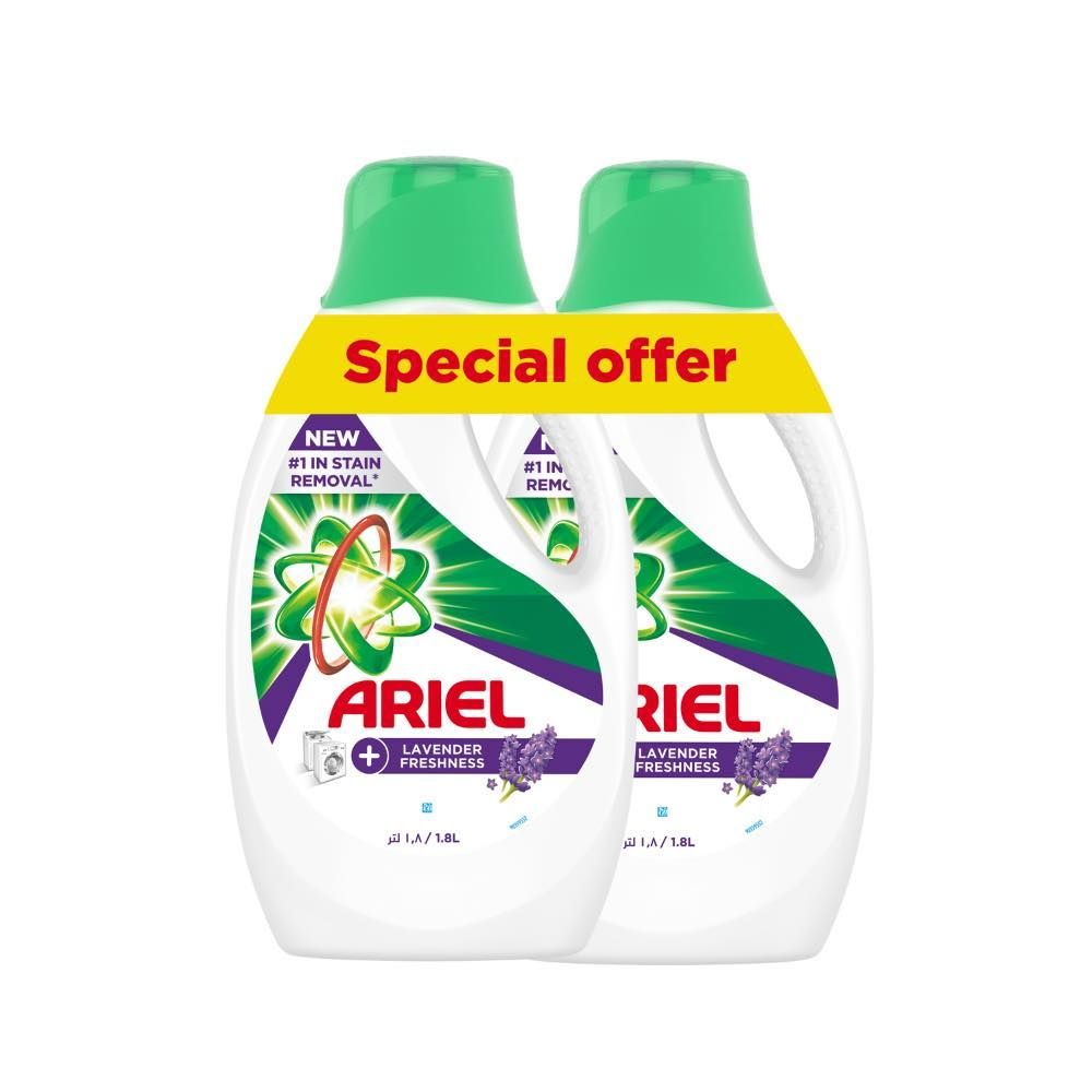 Ariel - Lavender Laundry Detergent Liquid Gel - 2x1.8L 