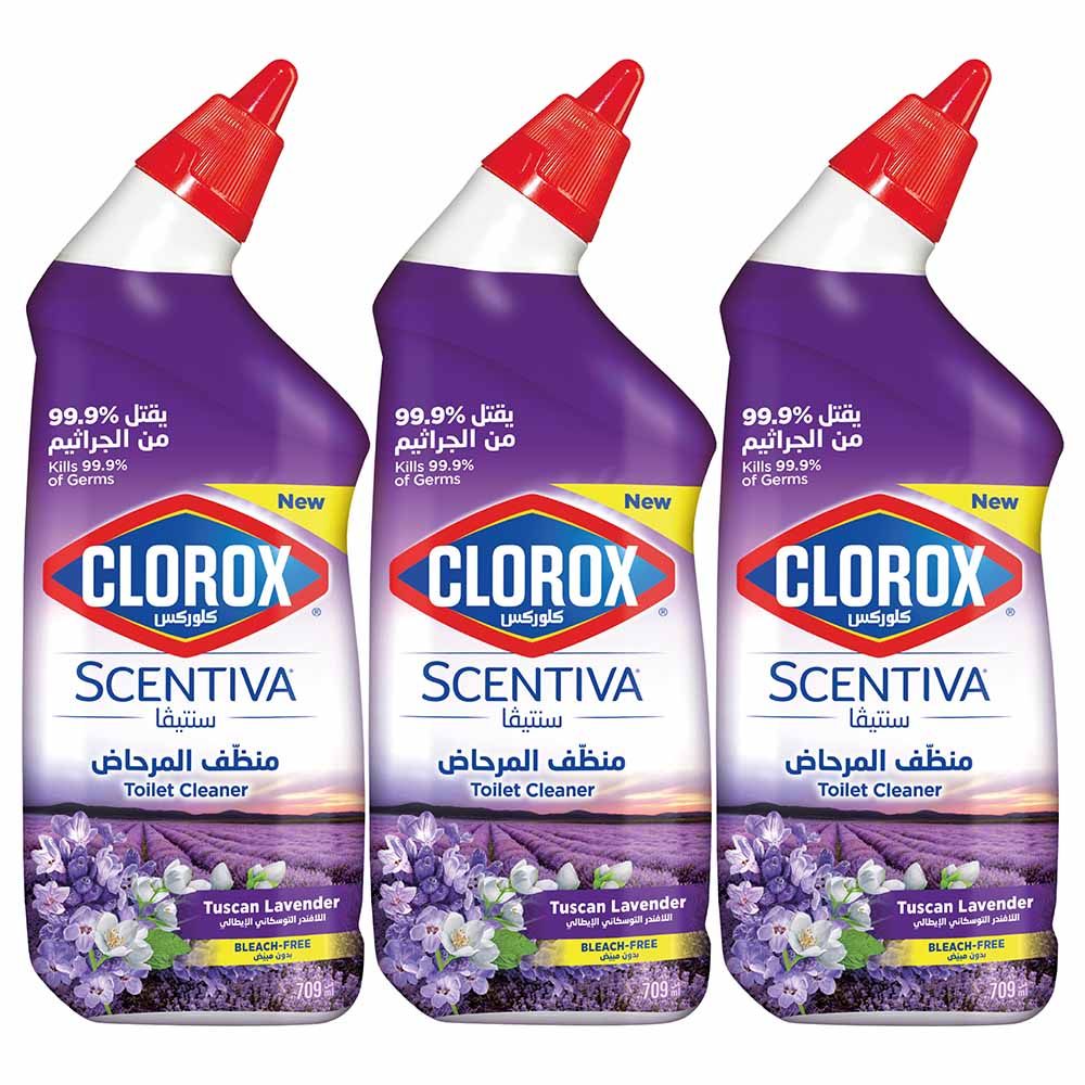 Clorox - Scentiva Toilet Cleaner Lavender Pack Of 3