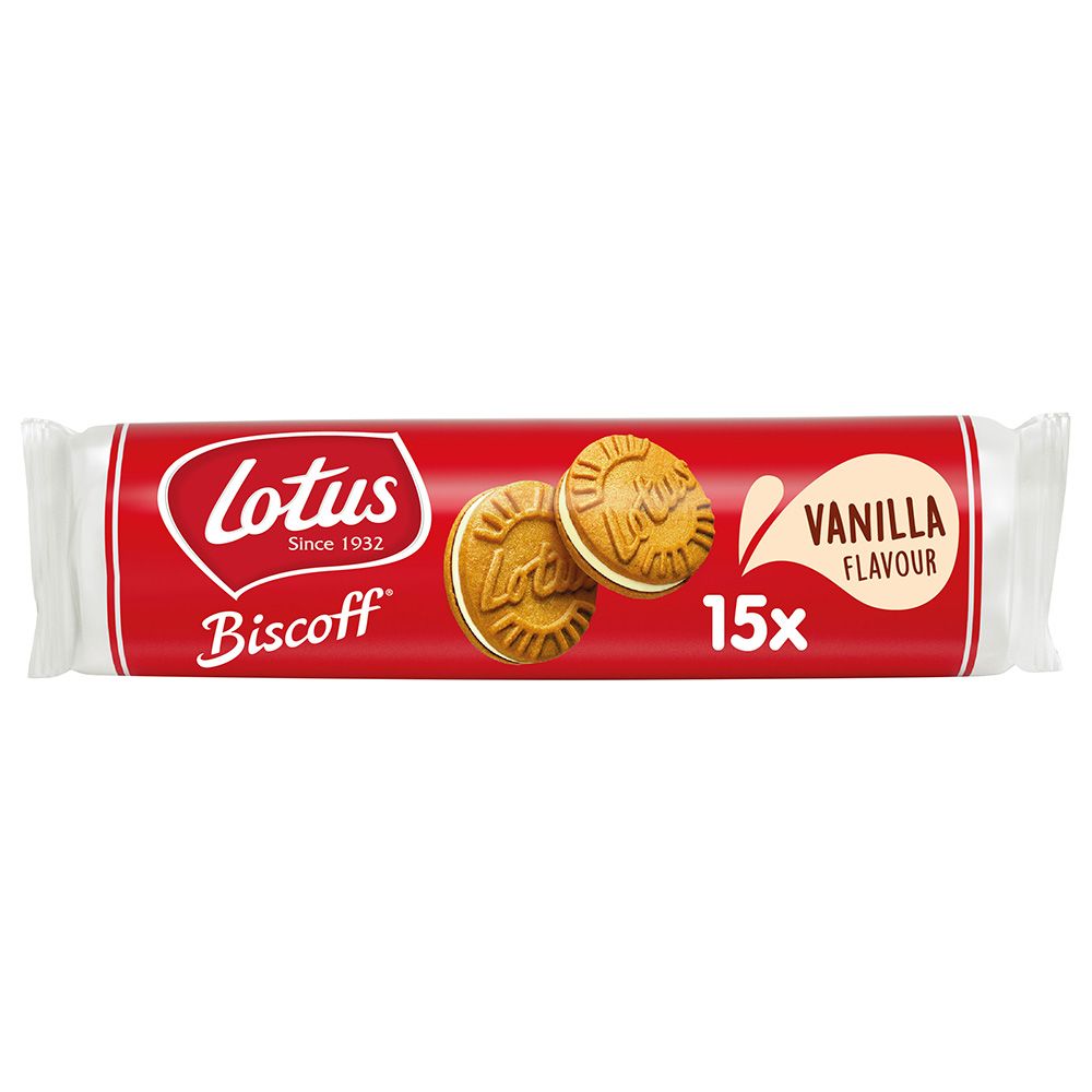 Lotus Biscoff - Sandwich Cookies - Vanilla Cream - 150 g - 15pcs