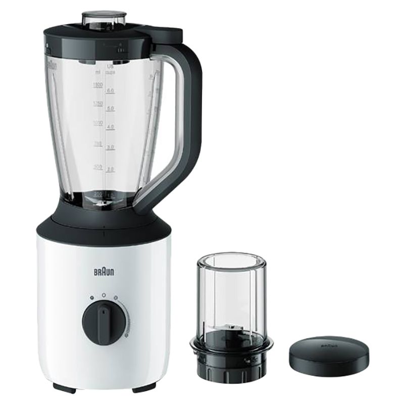 Braun - 2-In-1 PowerBlend Plastic Jug Blender - 800W - White