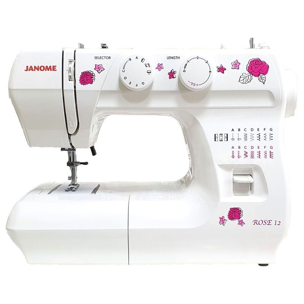 Janome Sewing Machine Rose - 12 Stitches
