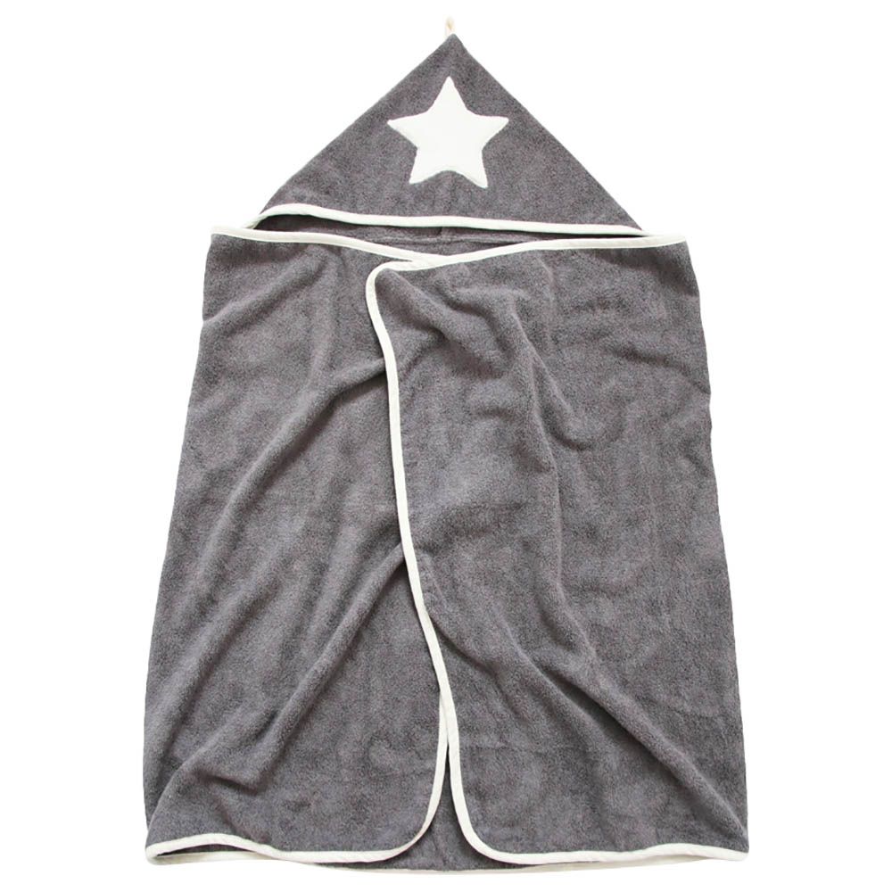 Tiny Star - Bamboo Towel - Grey