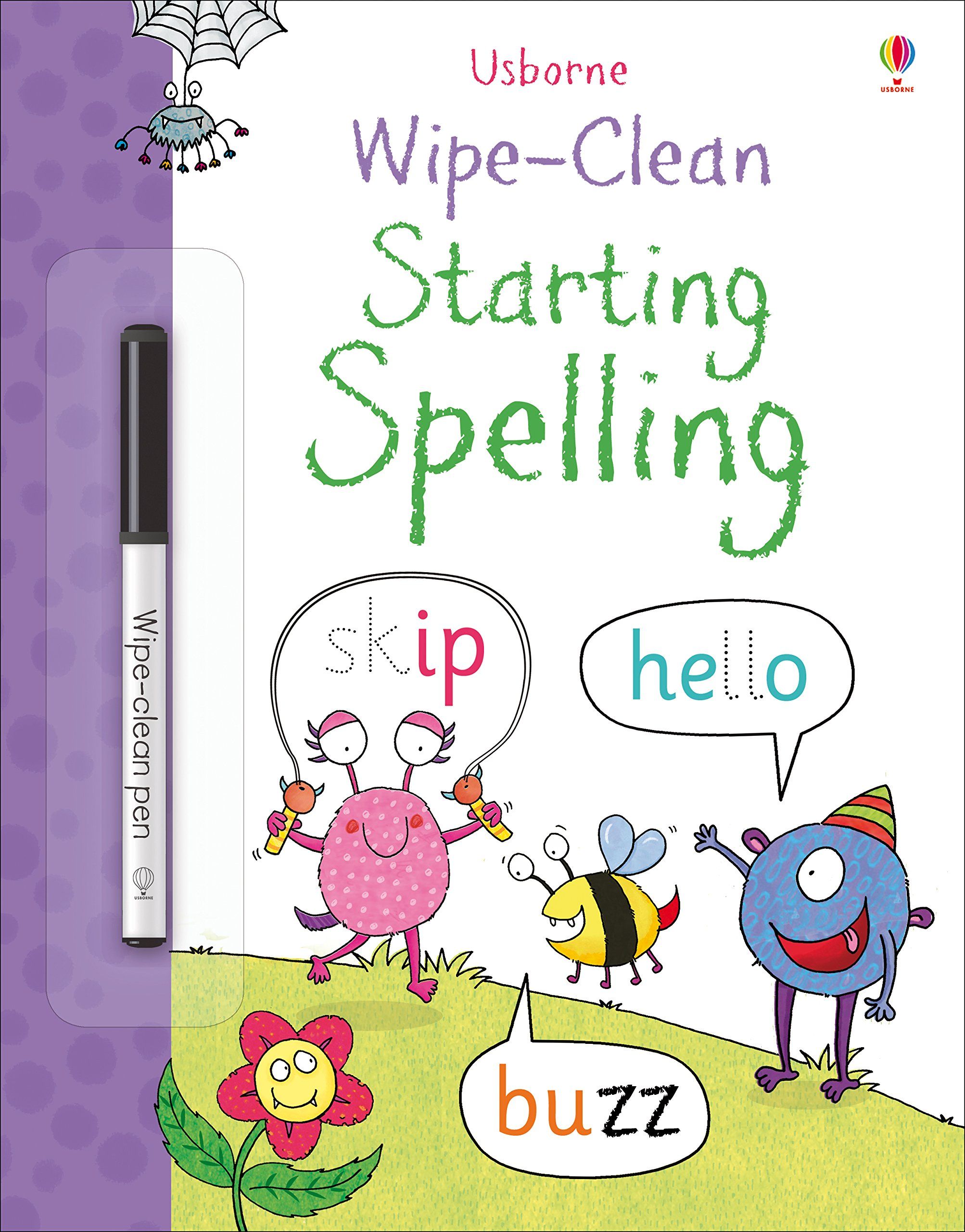 كتب أسبورن-  كتاب "Wipe Clean Starting Spelling"  