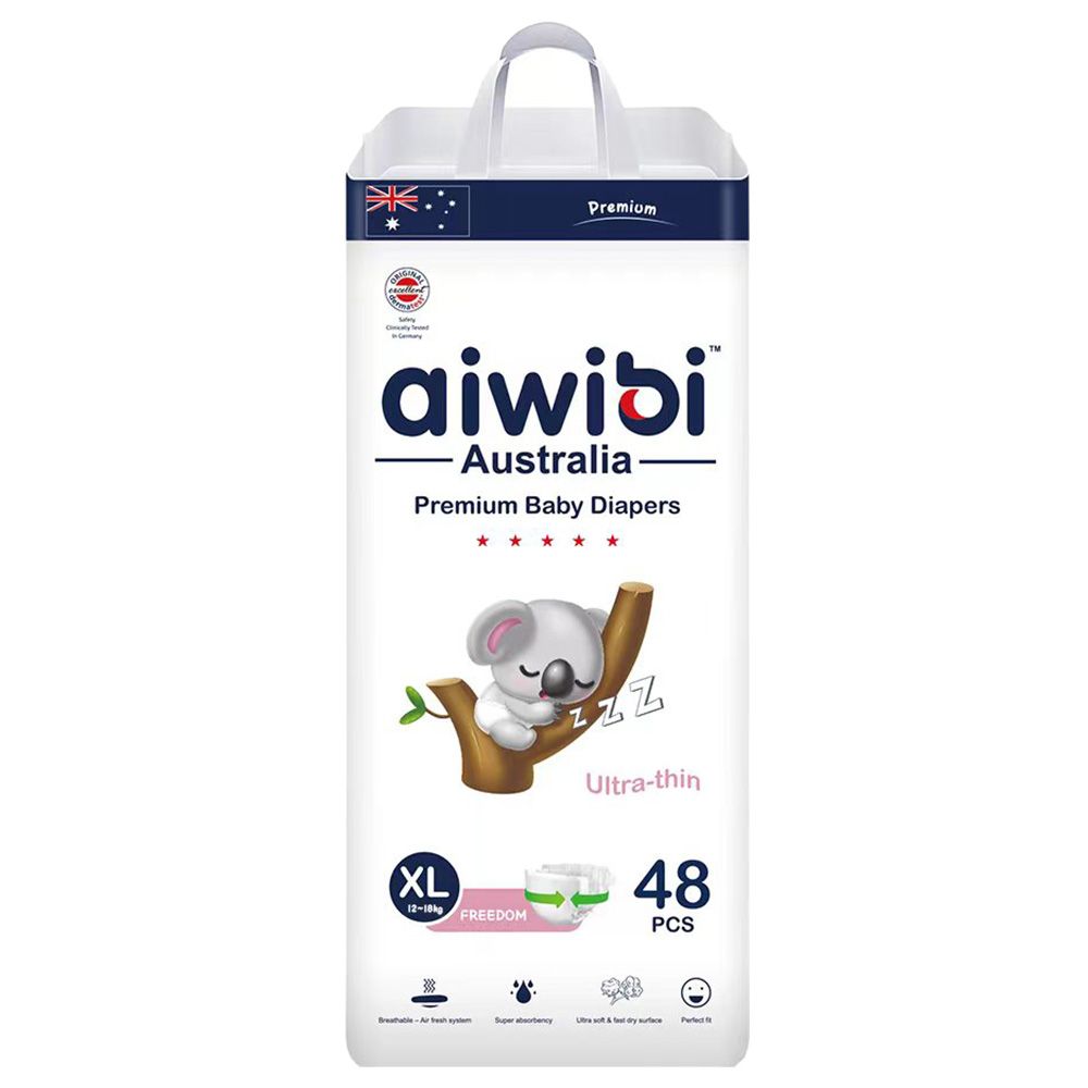 Aiwibi - Premium Baby Diaper - Size XL 12-18kg - 48pcs