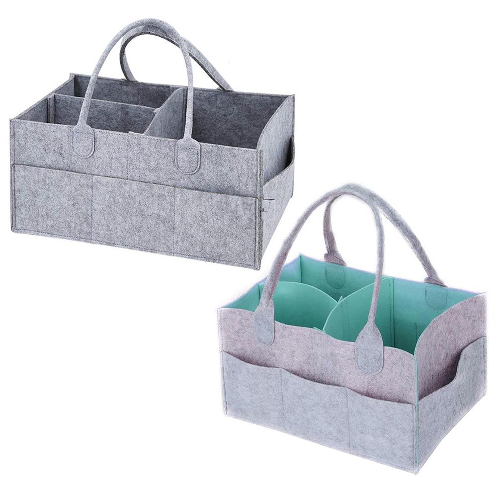 Star Babies - Diaper Caddy Organizer Pack of 2 - Grey