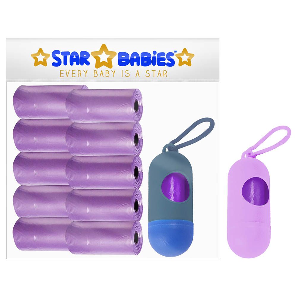 Star Babies - Scented Bag Pack of 10/150 Bags Lavender & Assorted Dispenser