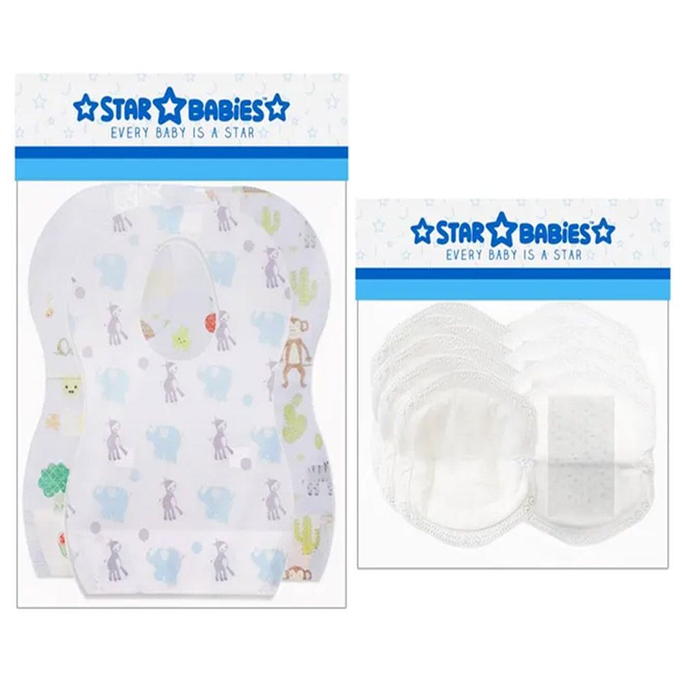 Star Babies - Disposable Breast Pad 30pcs. Disposable Bibs 30pcs