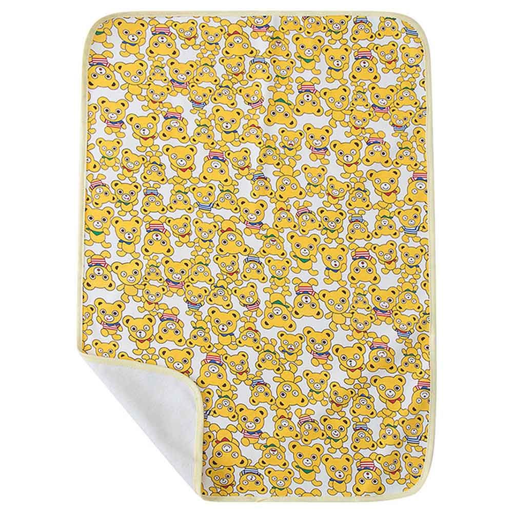 Star Babies - Reusable Changing Mat Bear - Yellow
