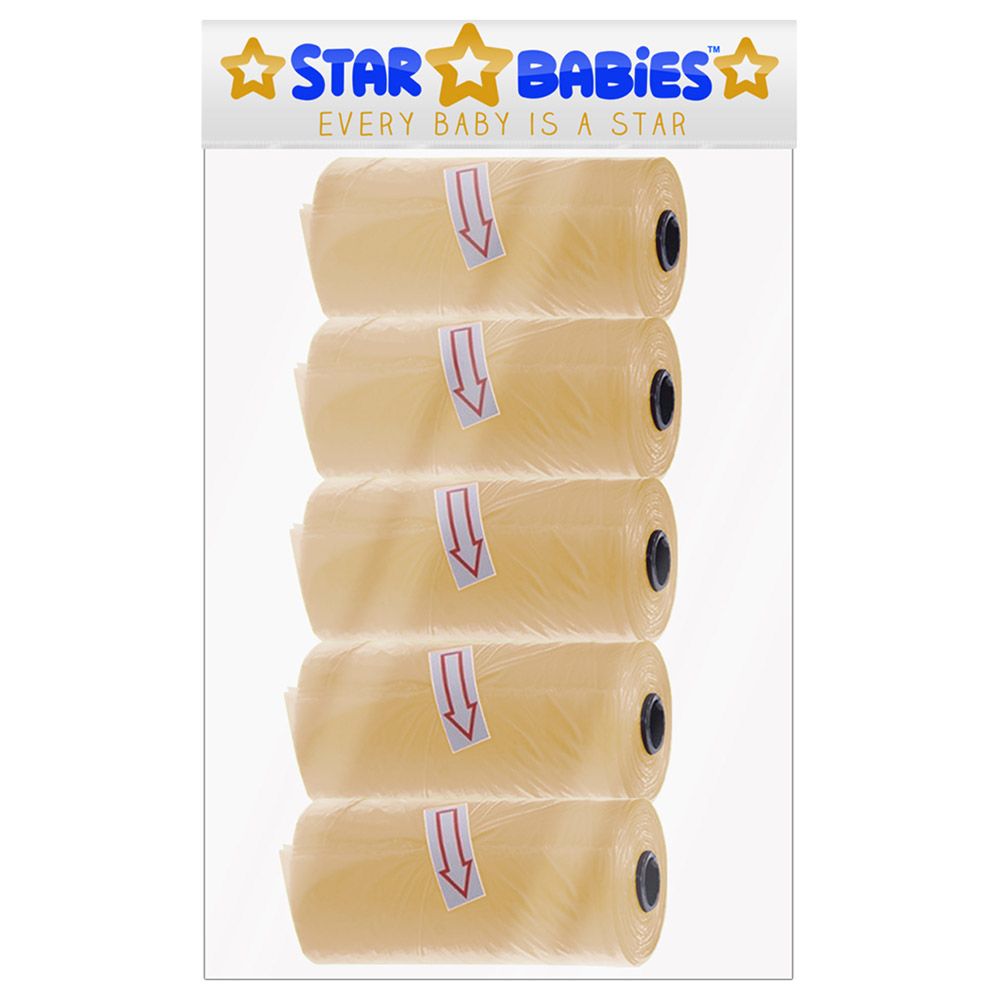 Star Babies - Disposable Scented Bag Pack of 5/75 Bags - Ivory