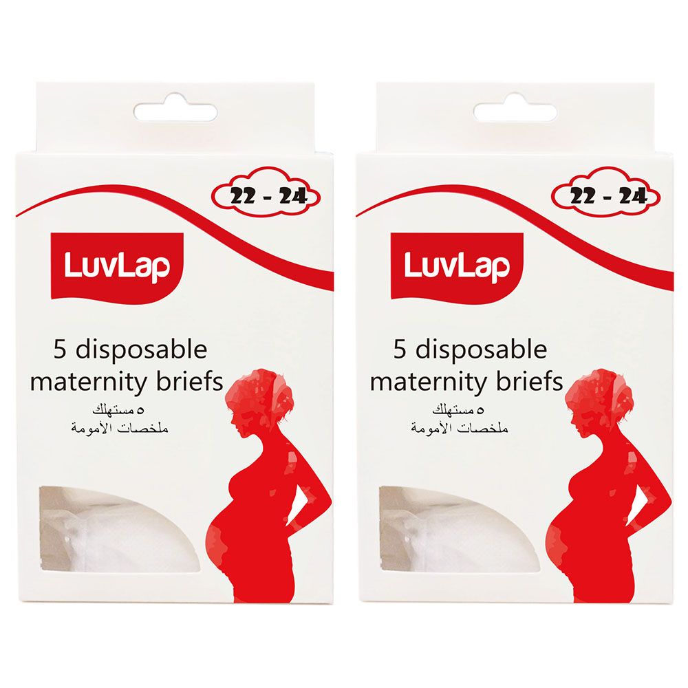 Luvlap - Disposable Maternity Brief Size 22-24 Pack Of 2