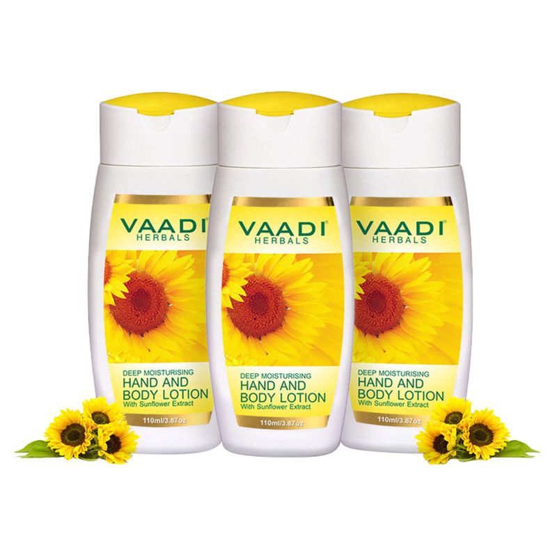 Vaadi Herbal Organic Hand & Body Lotion with Sunflower Extract