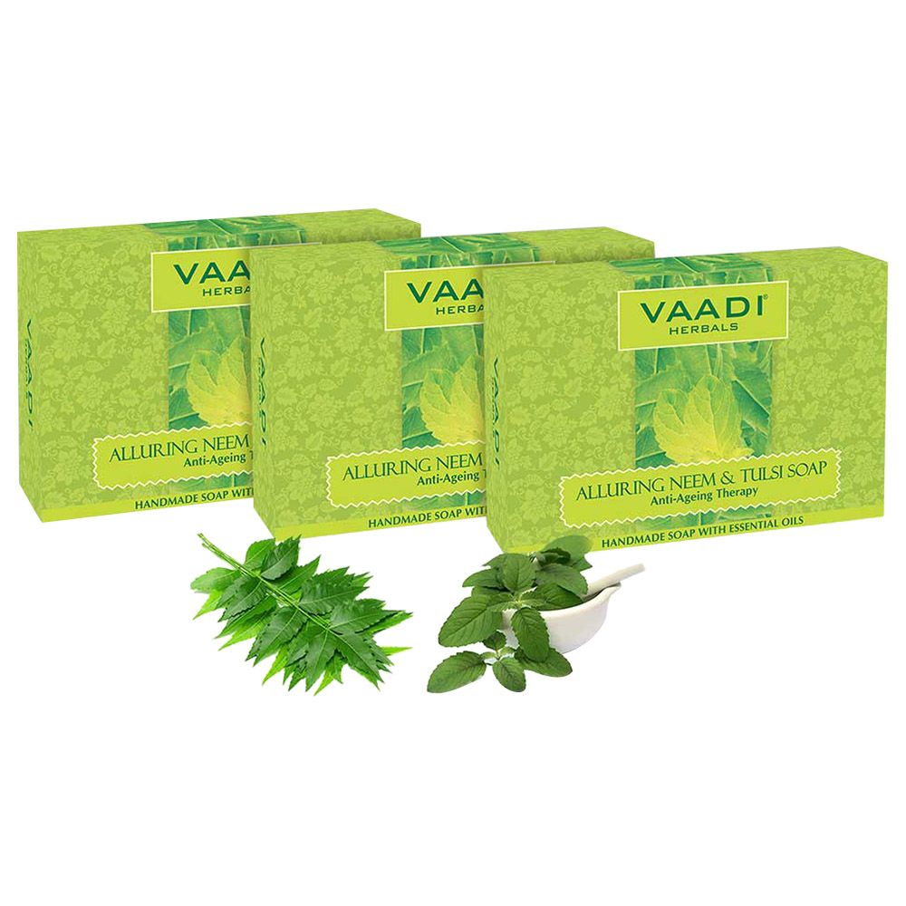 Vaadi Herbals Organic Anti Bacterial Neem Tulsi Soap