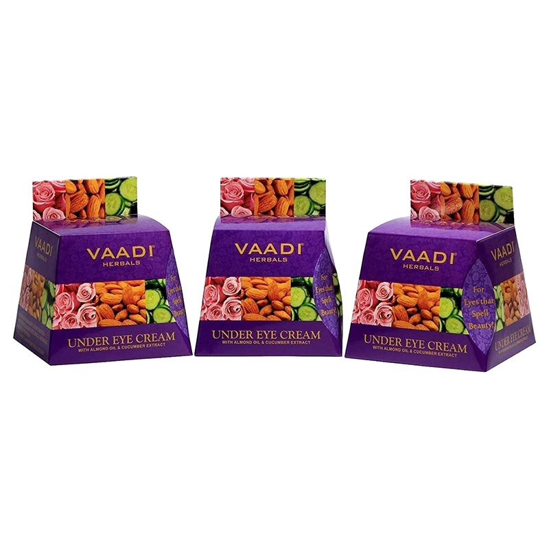 Vaadi Herbals Under Eye Cream W/ Almond Oil & Cucumber