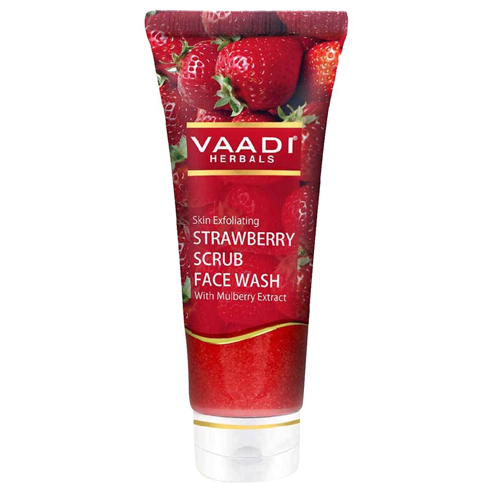 Vaadi Herbals - Strawberry Scrub Face Wash with Mulberry 60 ml