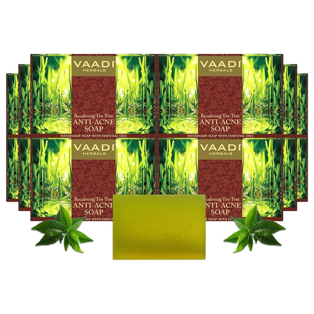 Vaadi Herbal Becalming Tea Tree Soap with Clove Oil Pack Of 12