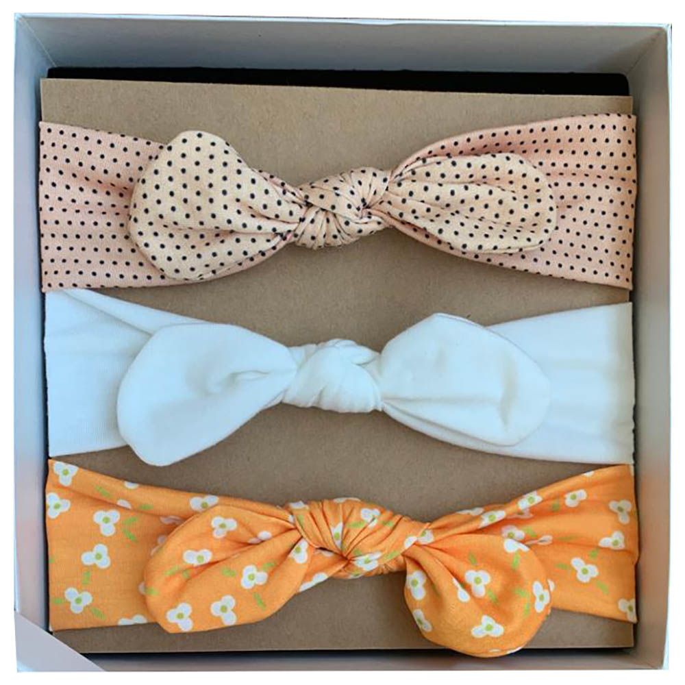The Girl Cap - Headband Gift 3pc-Set - Peach