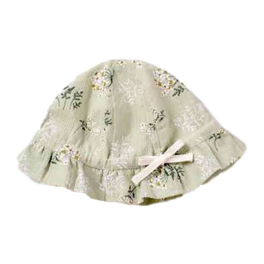 The Girl Cap - Kids Hat - Green Floral