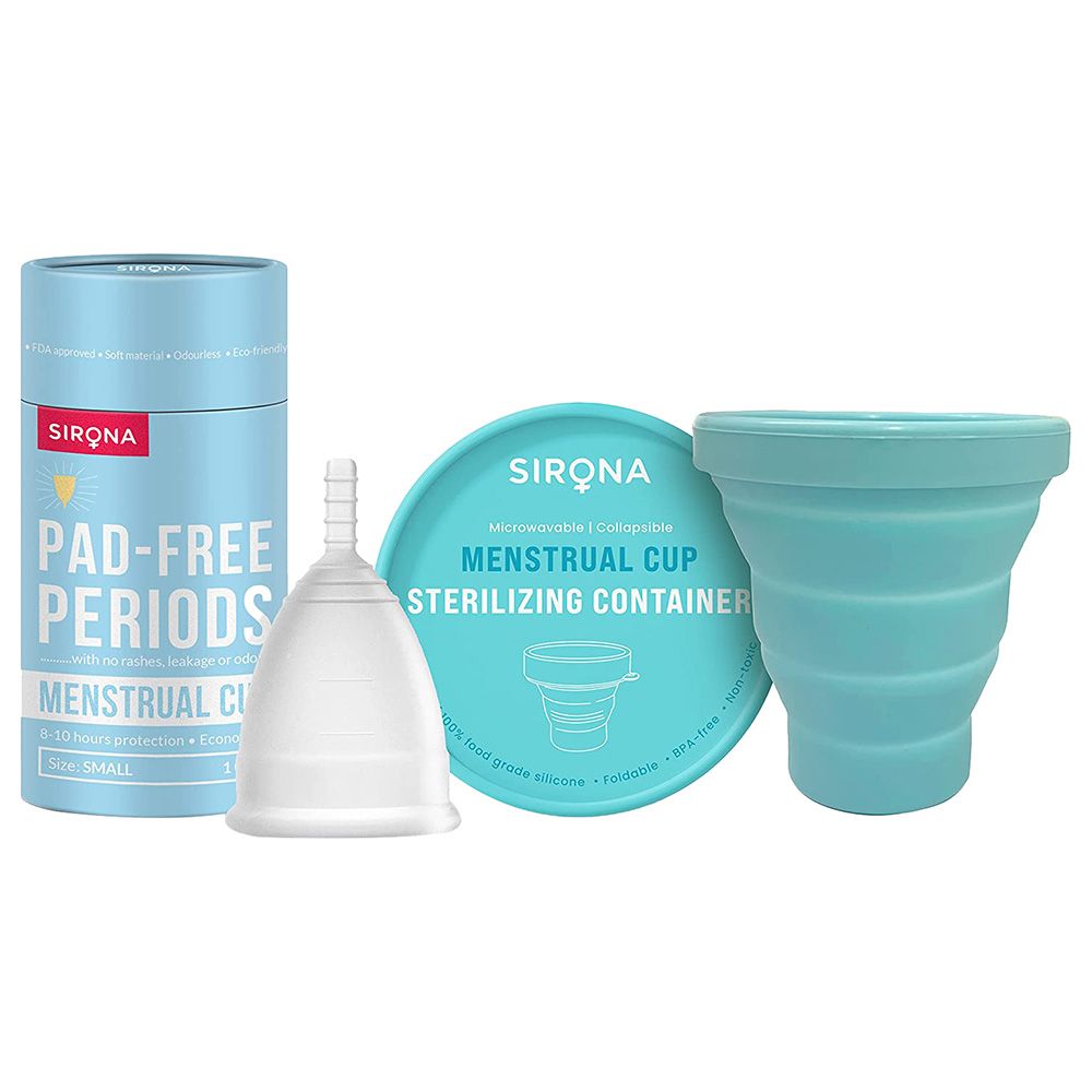 Sirona - Sterilizing Container W/ Reusable Menstrual Cup - Small
