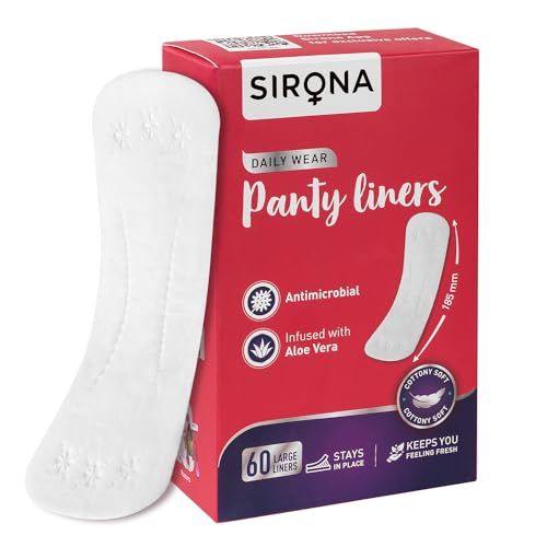 Sirona - Dry Comfort Panty Liners- Large, 60 Liners
