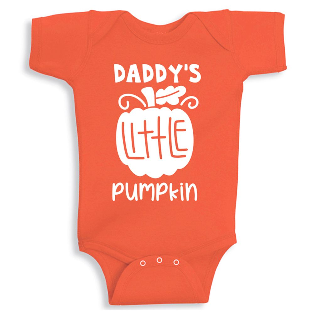 Twinkle Hands - Daddy's little Pumpkin Onesie - Orange