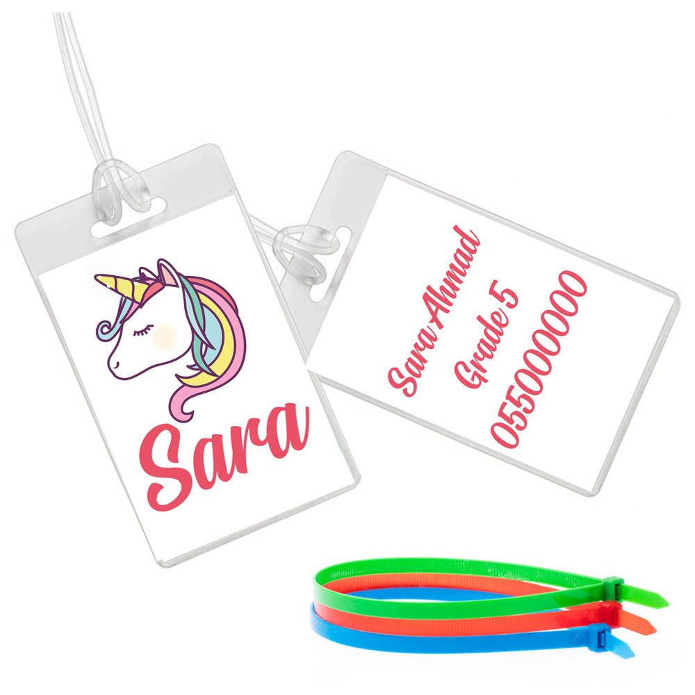 Twinkle Hands - Unicorn Luggage Tag