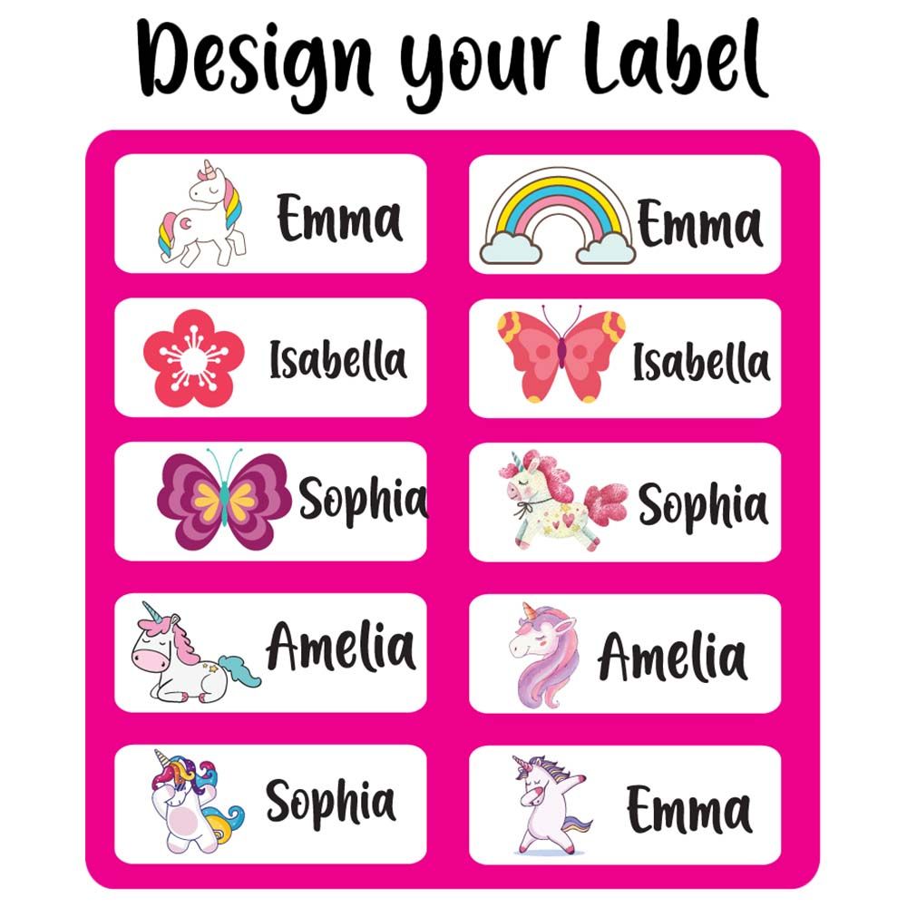 Twinkle Hands - Personalized Waterproof Labels - Unicorn