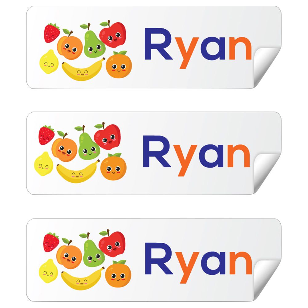 Twinkle Hands - Personalized Waterproof Labels - All Fruits