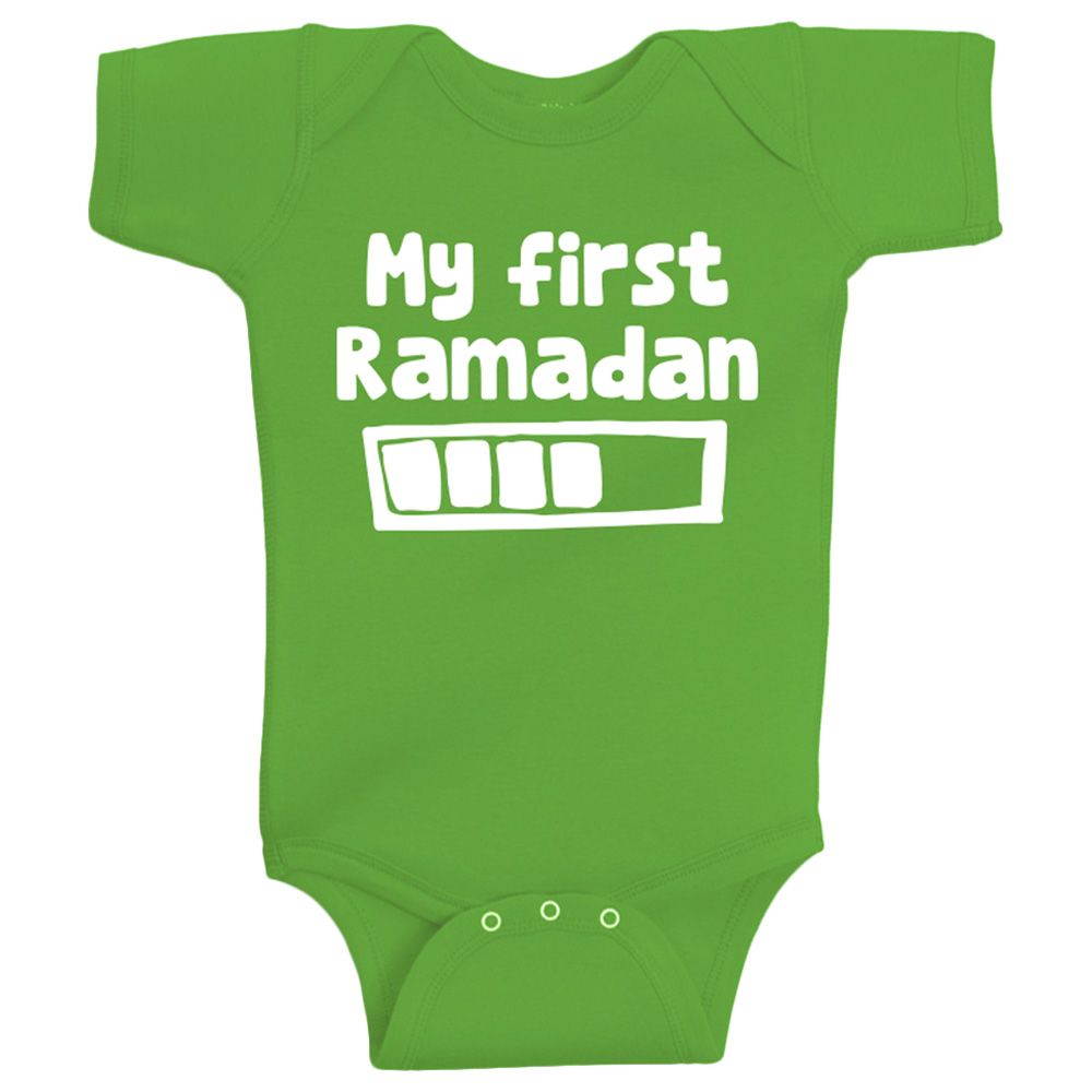 Twinkle Hands - My First Ramadan Baby Onesie - Green