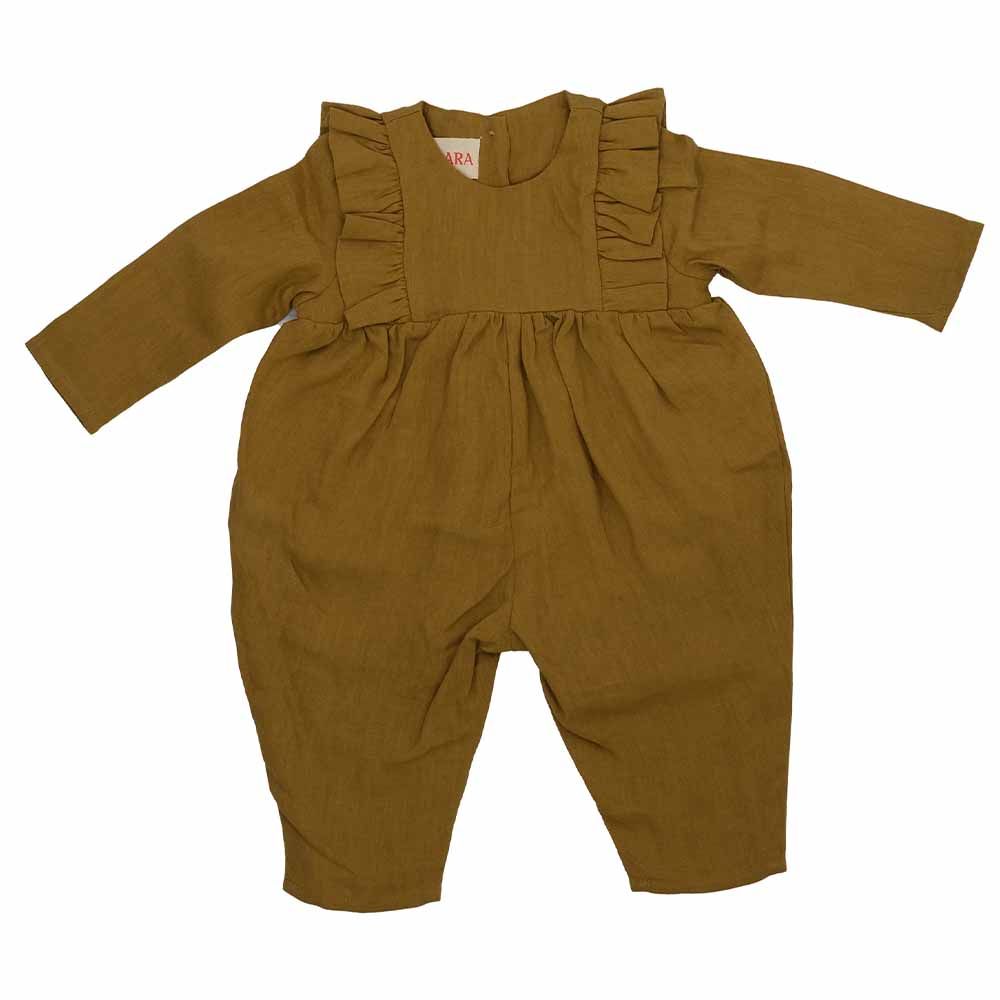 Kyara - Pure Linen Jumpsuit - Green